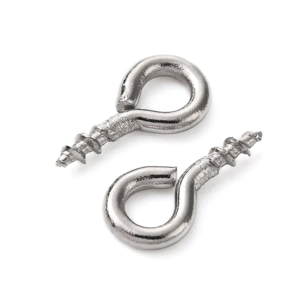 Cáncamos clavija Acero plateado / 50 uds1