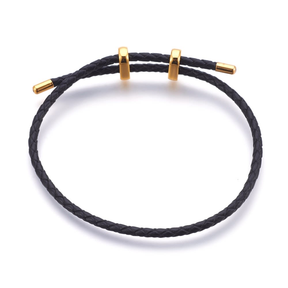 Base de pulsera de cuero ajustable / unidad1