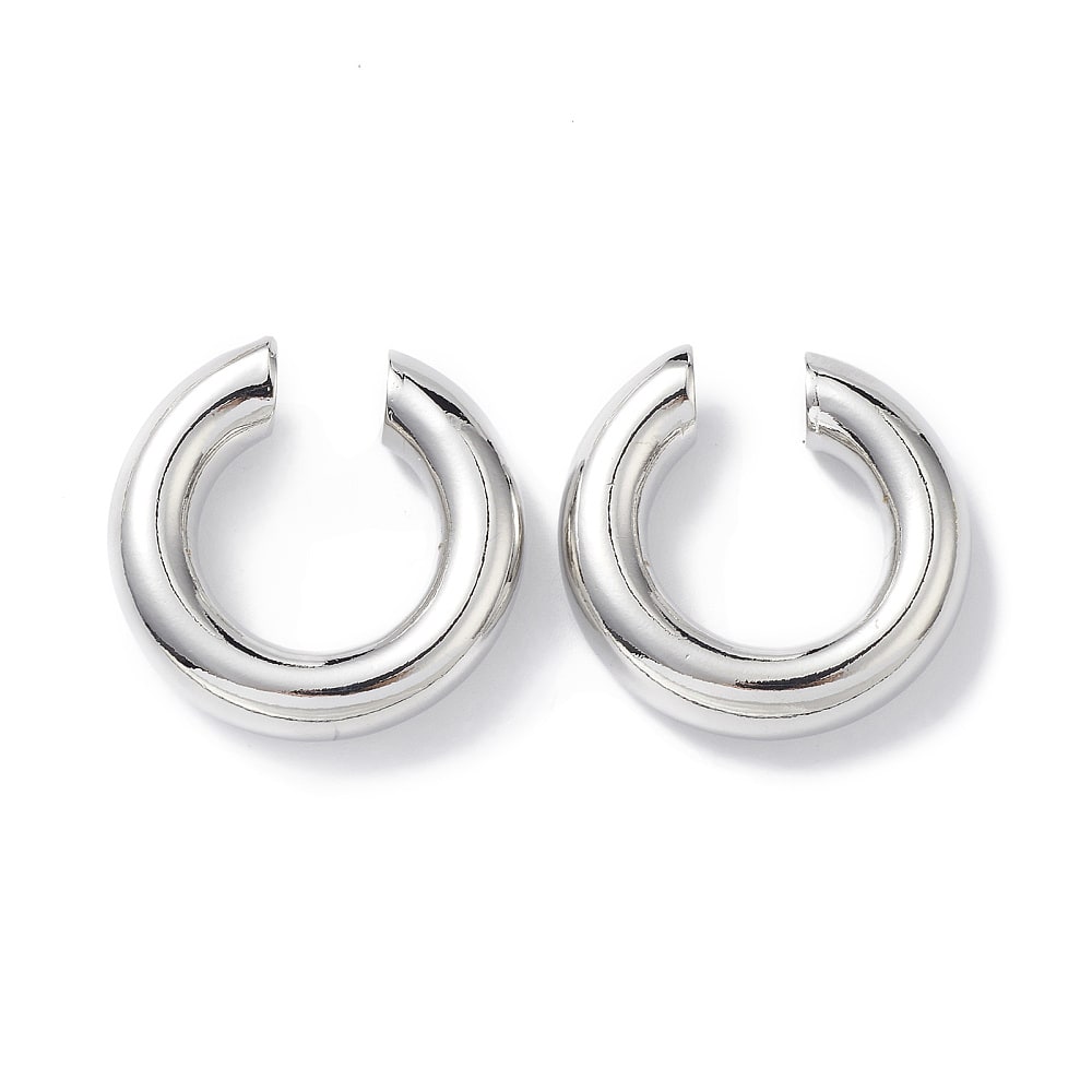 Ear cuff solitarios elegante liso grueso chunky 28 mm / unidad5