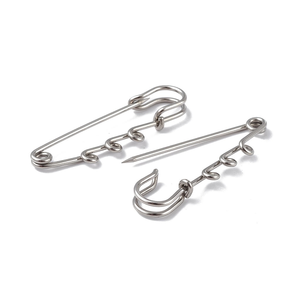Dije broche pasador de seguridad bebé alpita plateado / unidad2