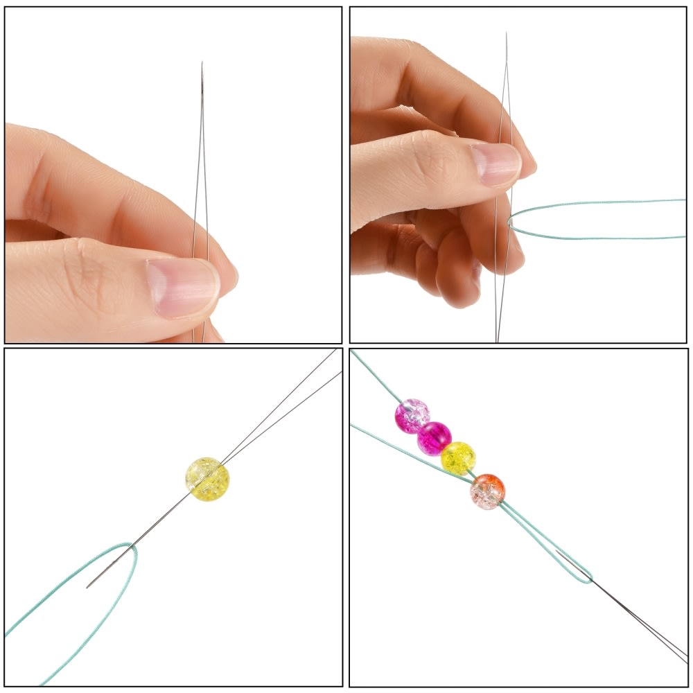 Aguja Tejer Cuentas Miyuki Mostacilla Big Eye Beading Needle / unidad2