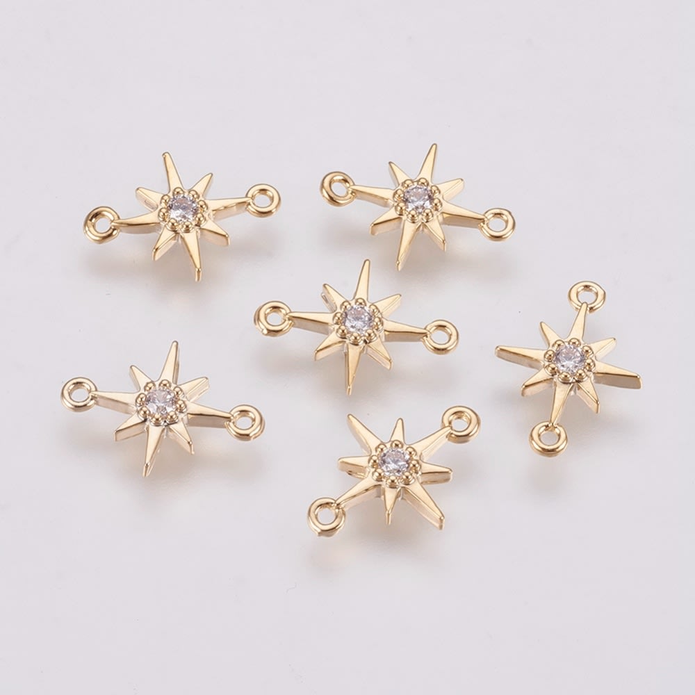 Dije mini estrella fugaz baño de oro / unidad2