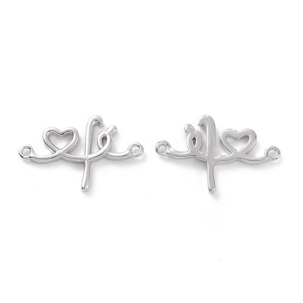 Dije conector fe religioso baño de oro platino / unidad2