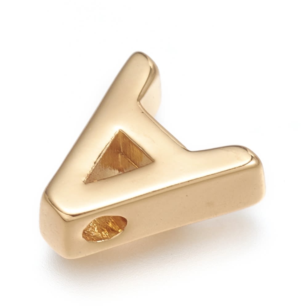 Letras pasadoras abecedario 8.5 mm baño de oro / unidad2