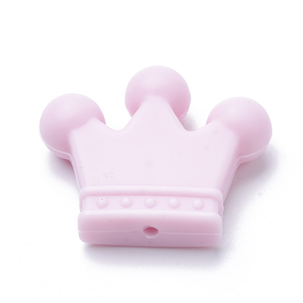 Mordedor silicona corona bebé portachupete / unidad1