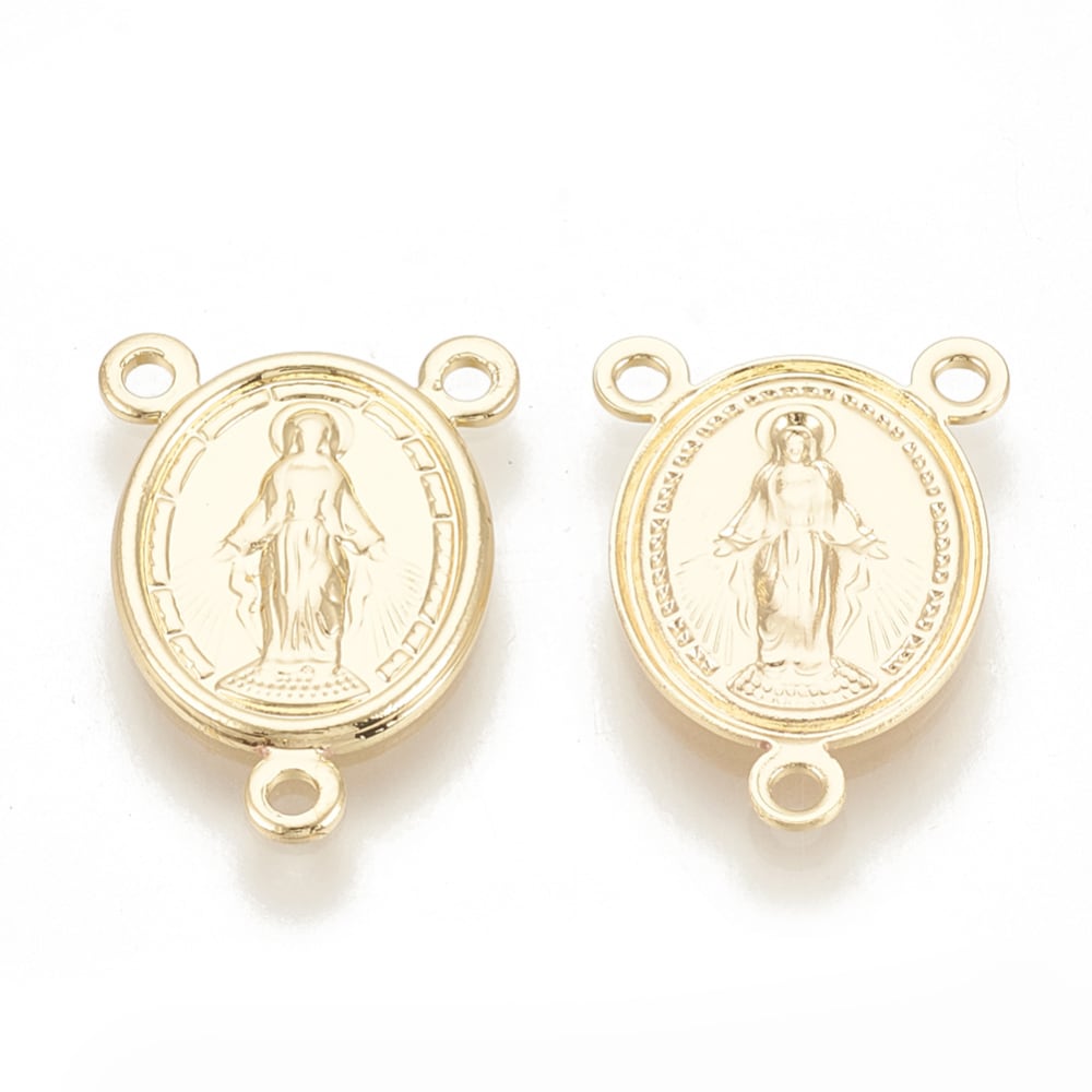 Dije vitela centro rosario virgen baño de oro / unidad1