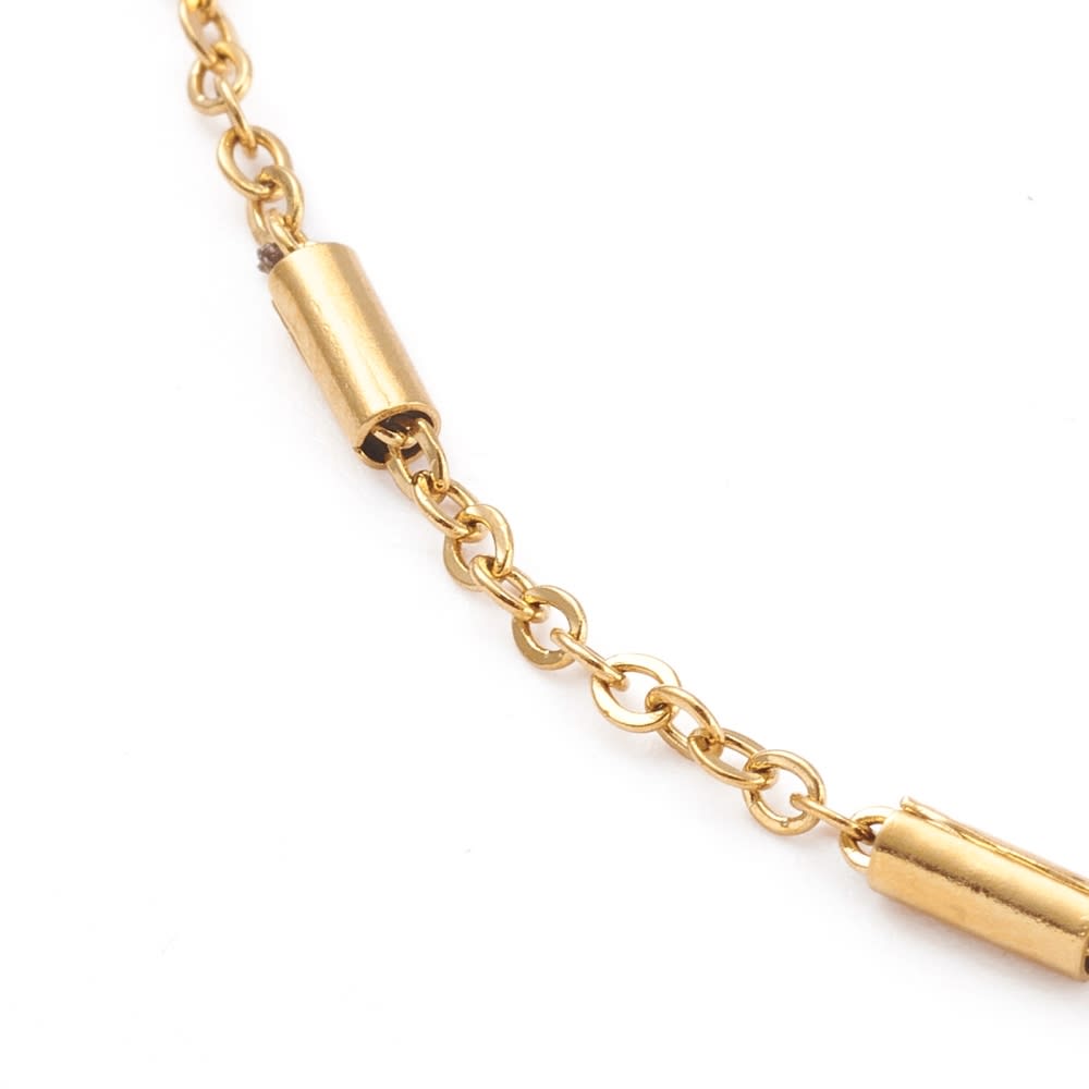 Tobillera con cadena de eslabones y tubo acero / unidad2