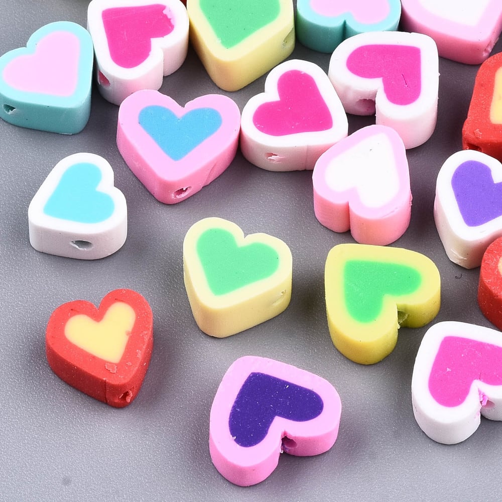 Pasador arcilla polimérica corazones relleno fimo / 20 uds2