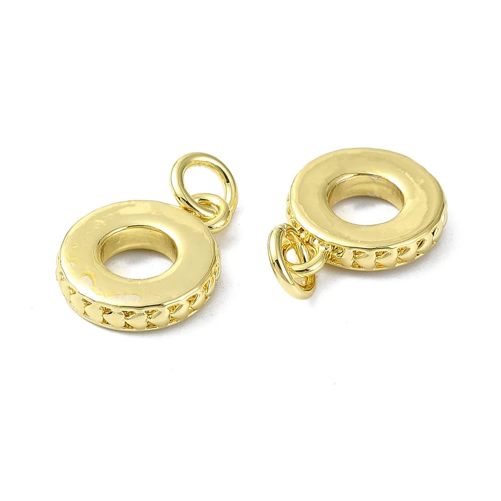 Porta dije baño de oro orificio 13 mm estilo europeo / unidad1