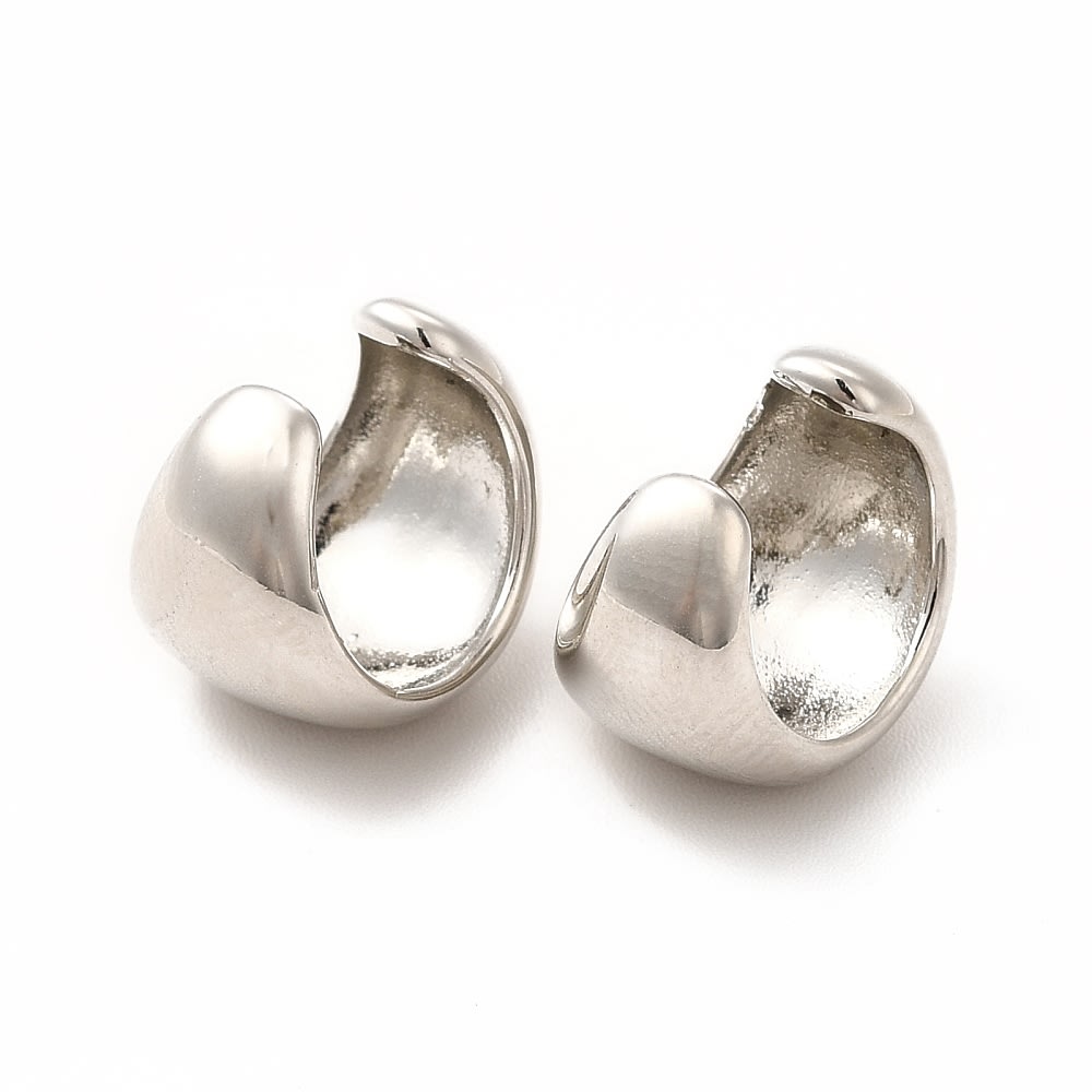 Ear cuff solitarios chunky liso 12 mm / unidad3