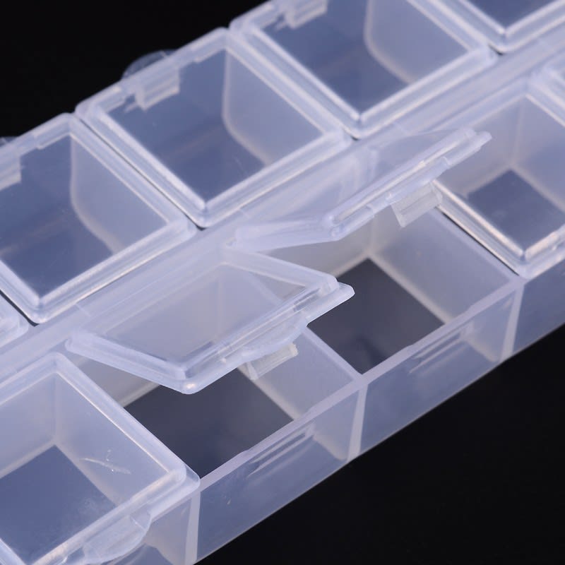 Caja organizadora 10 divisiones no extraíble 13x6cm / unidad3