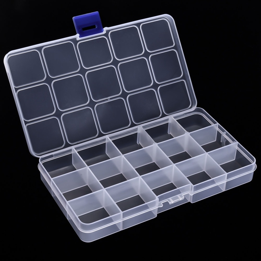 Caja organizadora 15 divisiones no extraíble 17.5x10cm / unidad1