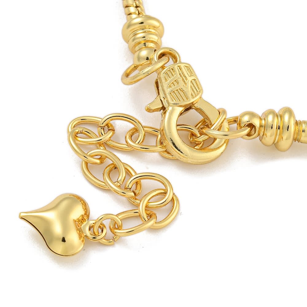 Base de pulsera estilo europeo ajustable baño de oro 18 K / unidad3