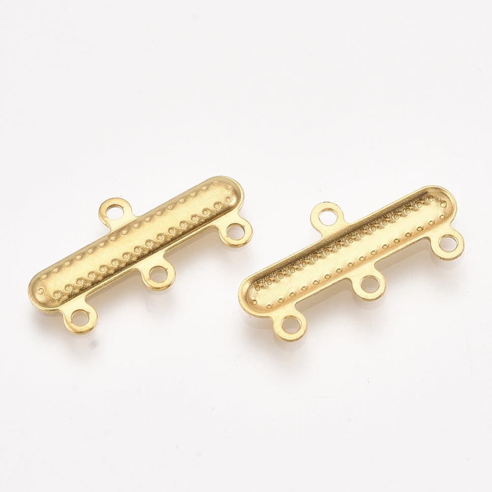 Terminal araña multiple argollas collar 12 mm acero / par3