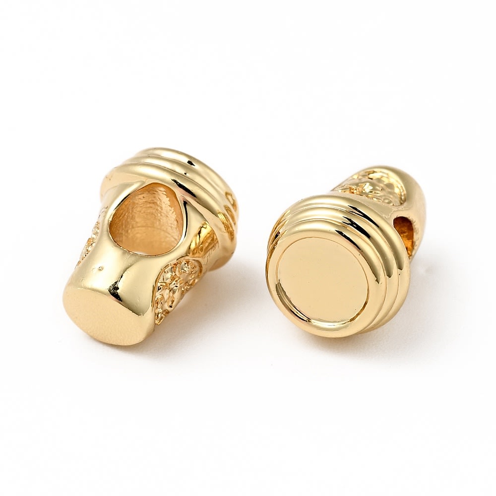 Pasador estilo europeo charm vaso 11.5 mm baño de oro / unidad2