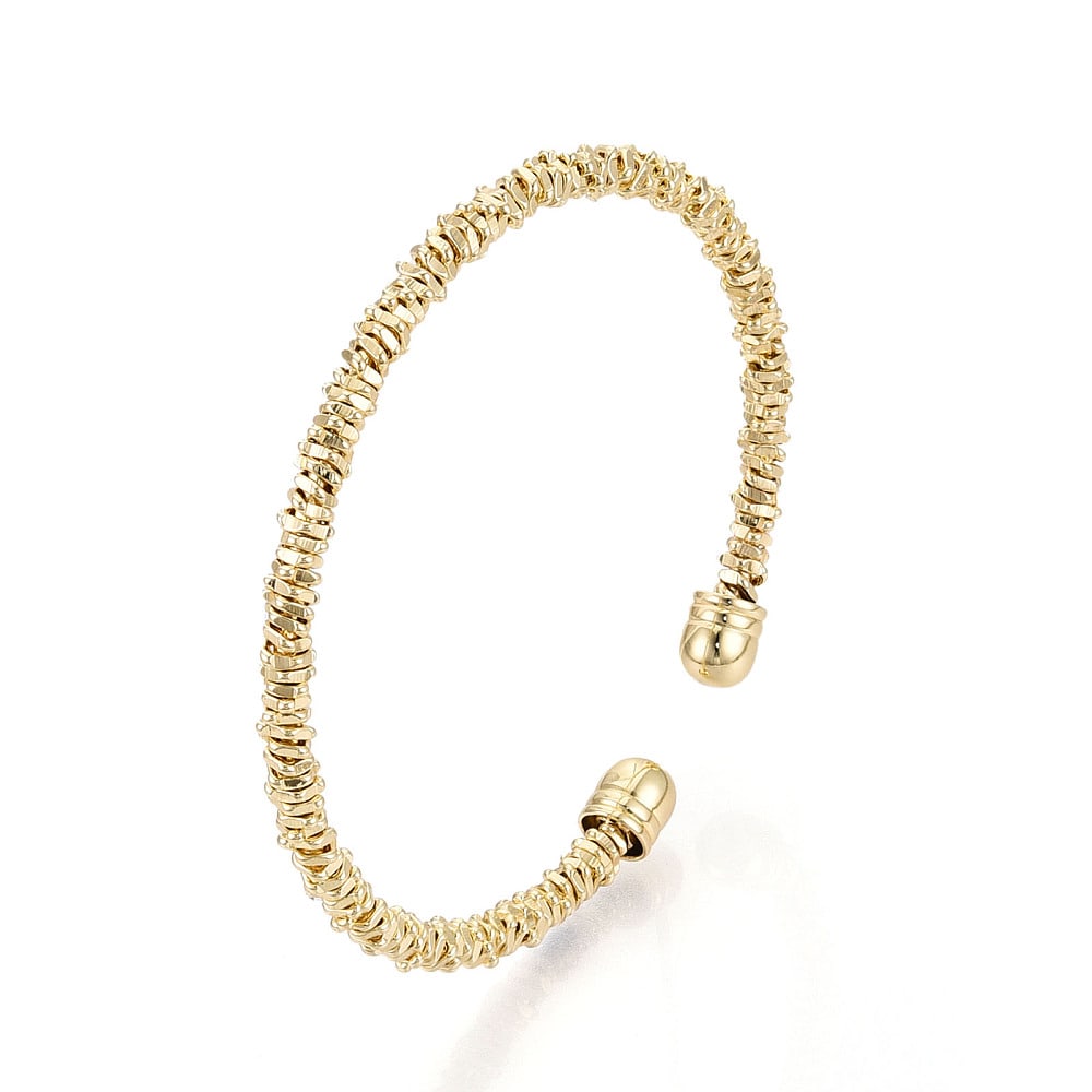 Brazalete pulsera torción baño de oro / unidad1