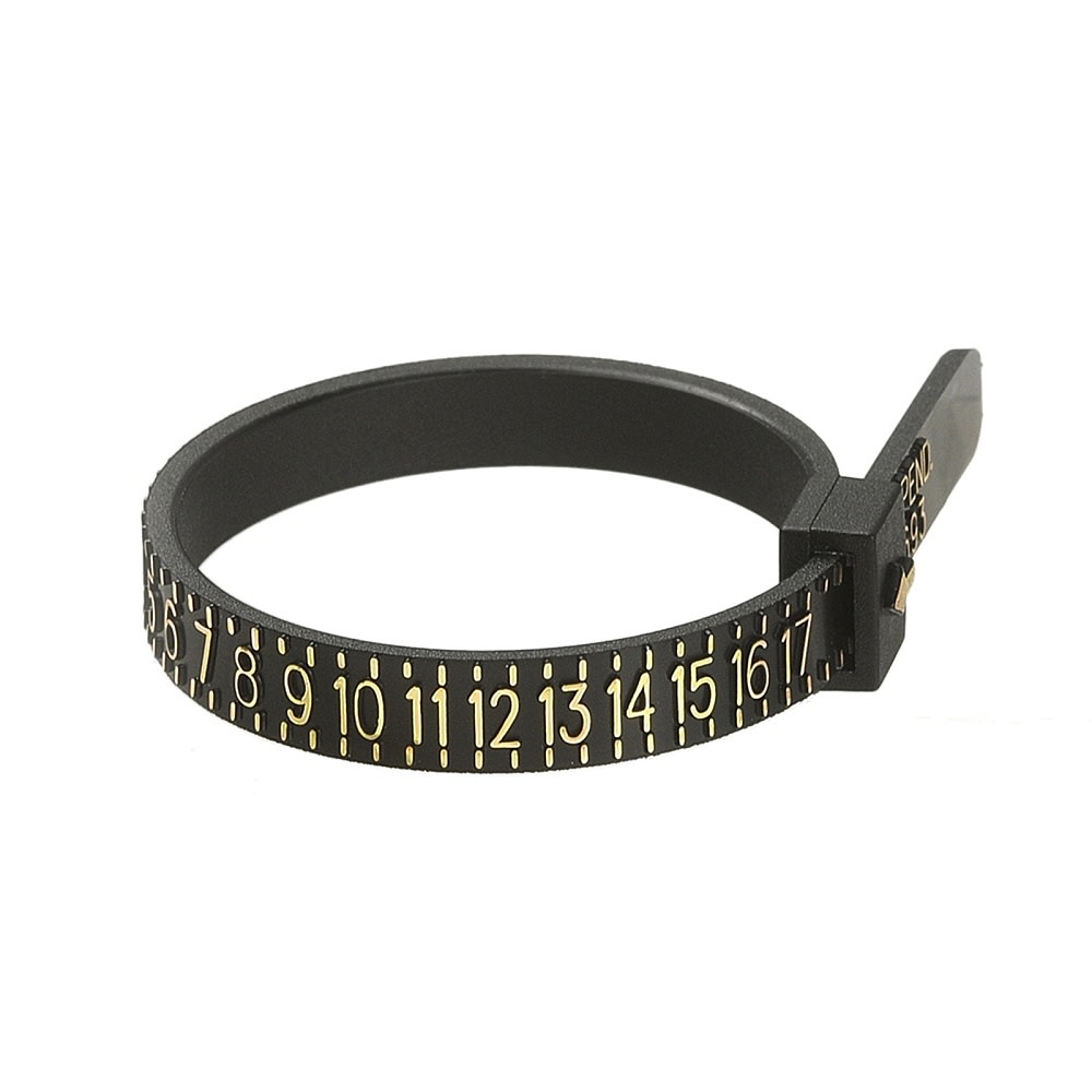 Medidor plástico de dedos para anillos  joyería / unidad9