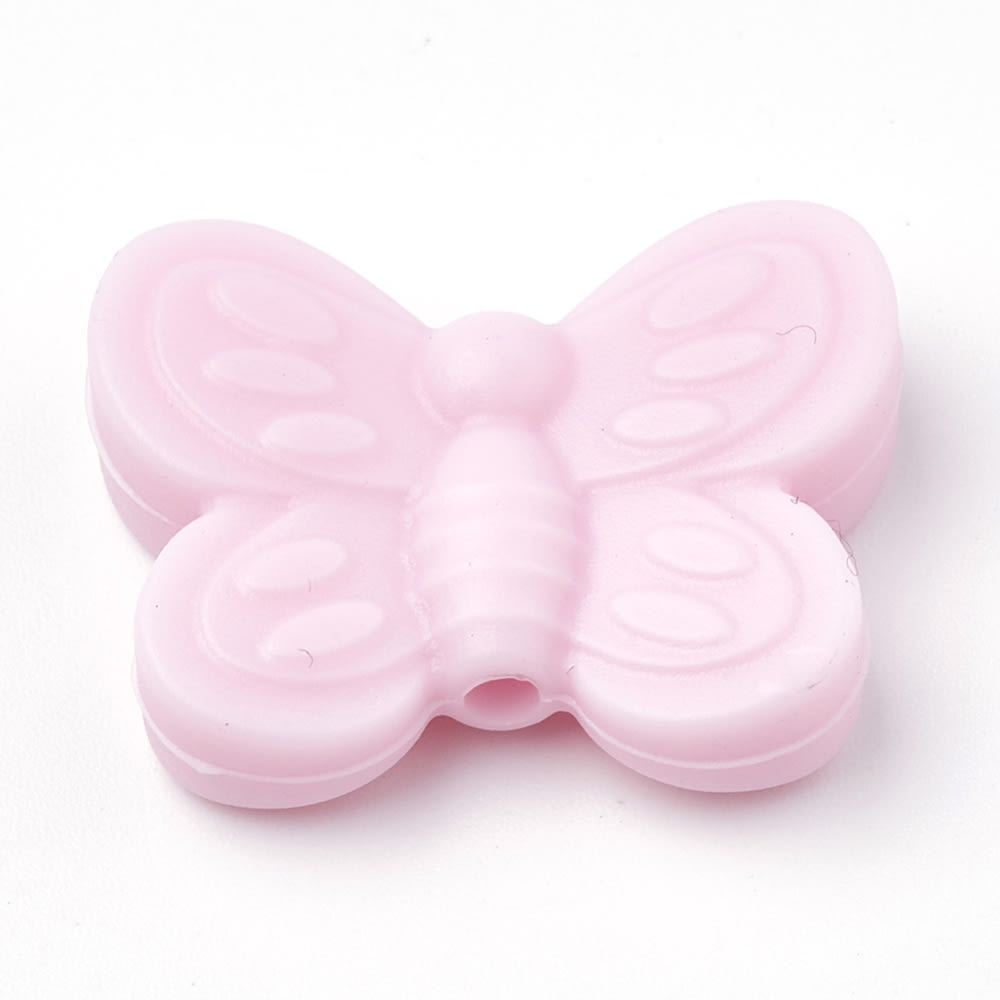 Mordedor silicona mariposa bebé portachupete / unidad6