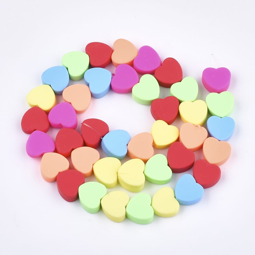 Pasador arcilla polimérica corazón liso fimo1