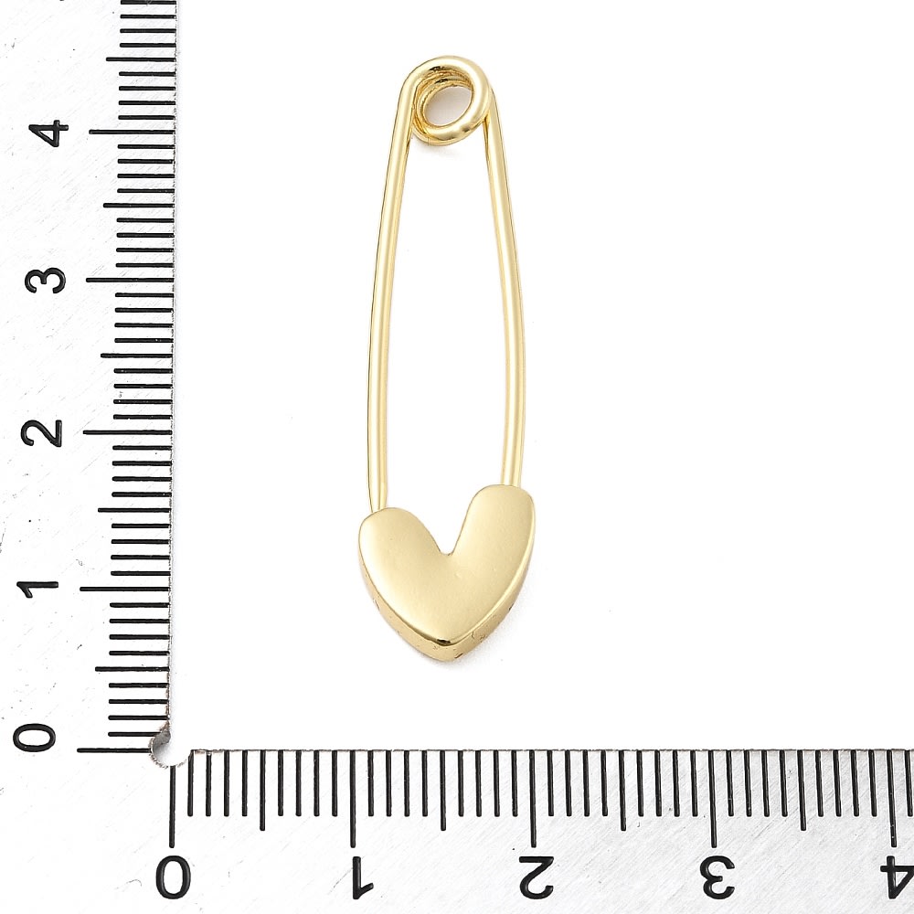 Dije broche pasador de seguridad bebe alpita corazón / unidad3