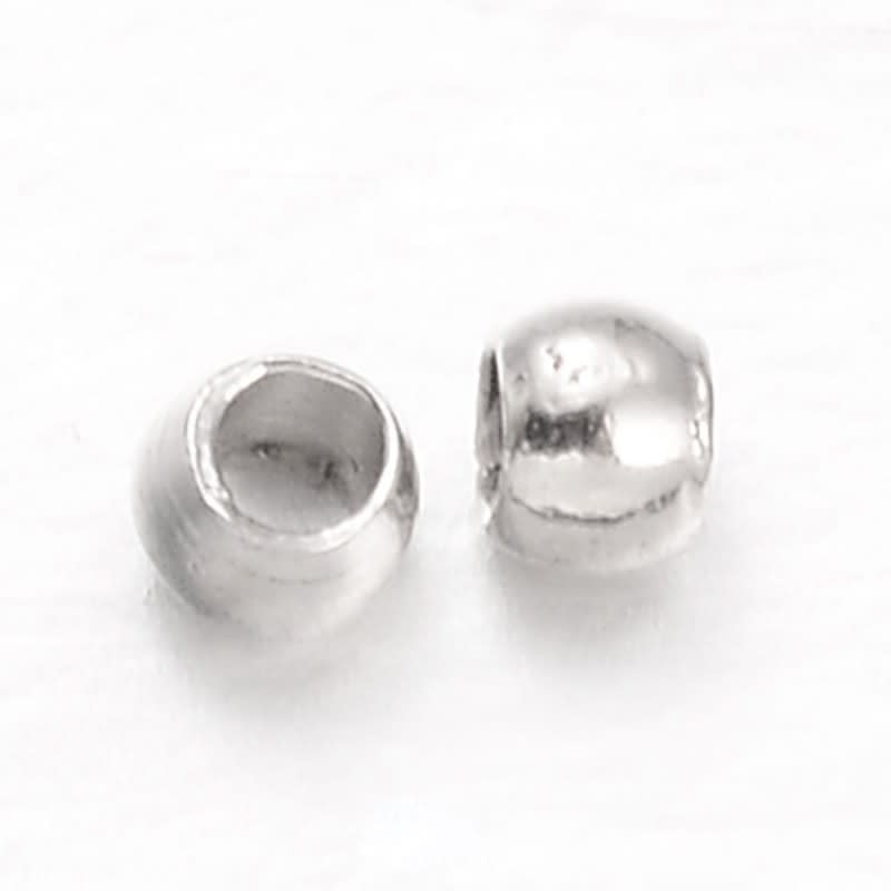 Grapas aprietes 1.5 mm plateado / gramo2