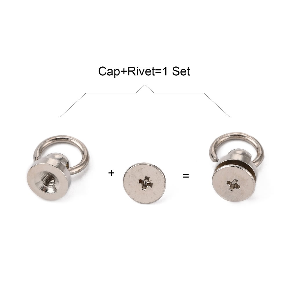 Pin con tornillo enroscable + argolla / par3