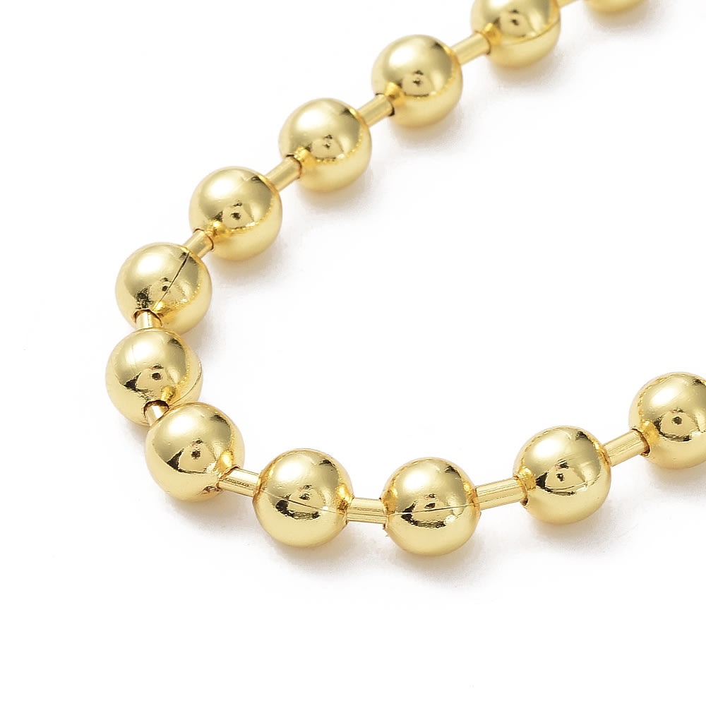 Pulsera minimalista balines chunky baño de oro / unidad6