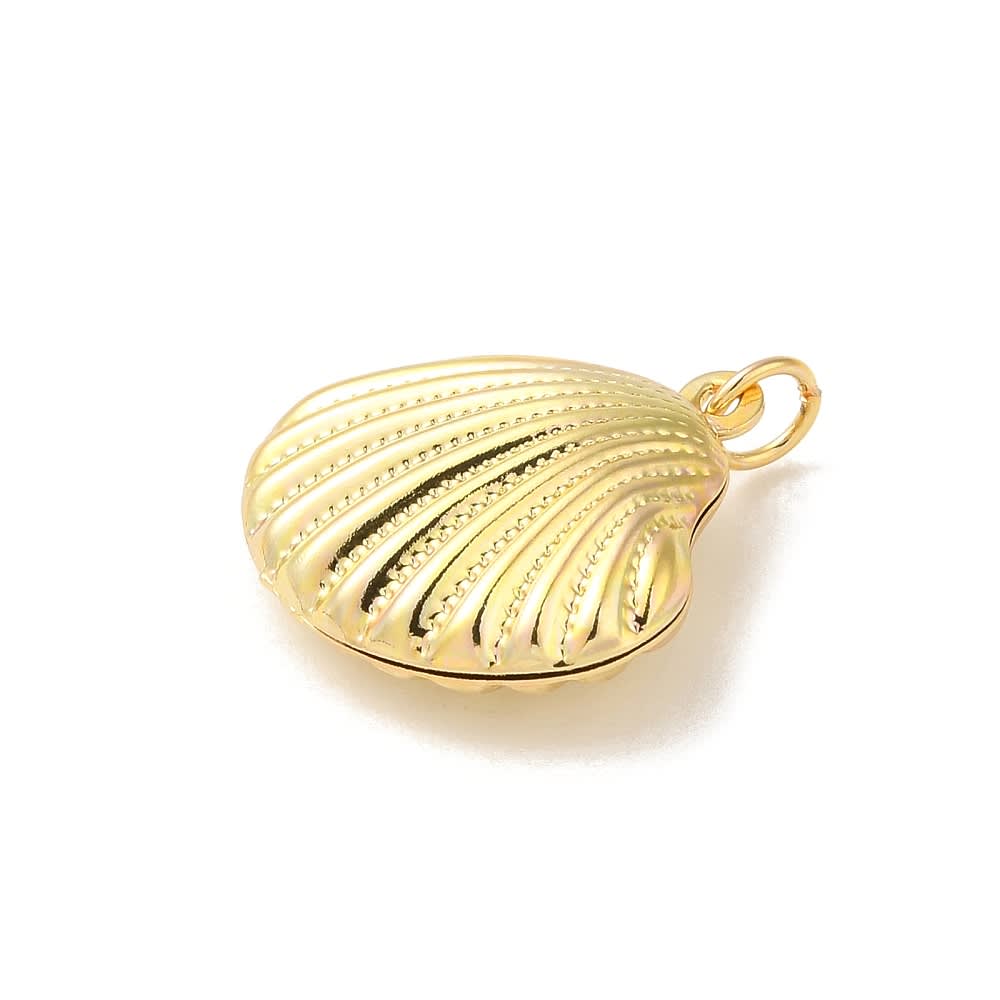 Dije colgante concha baño de oro / unidad2