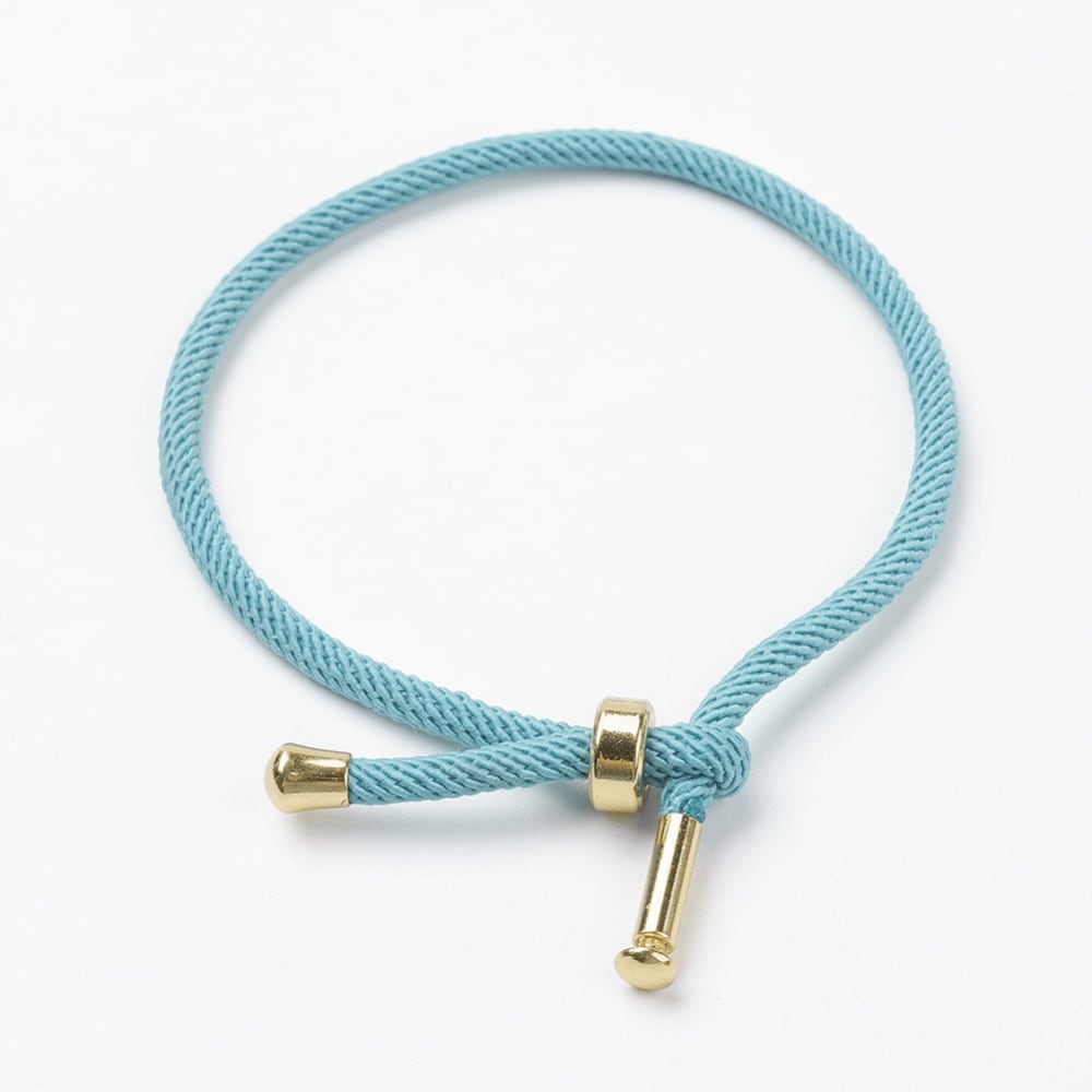 Base de pulsera cordón trenzado ajustable / unidad6