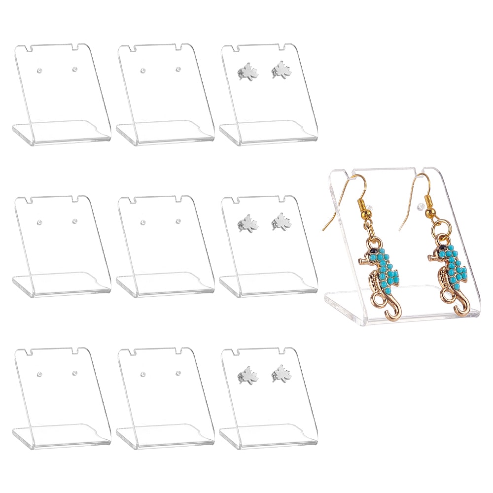 Exhibidor chico de aros zarcillos pendientes de acrílico transparente / unidad1