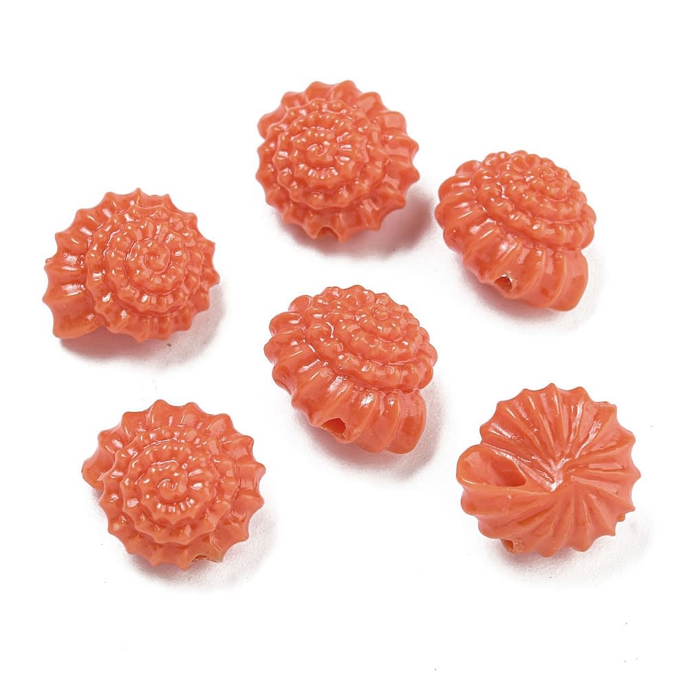 Dije pasador concha de mar caracol coral  / unidad3