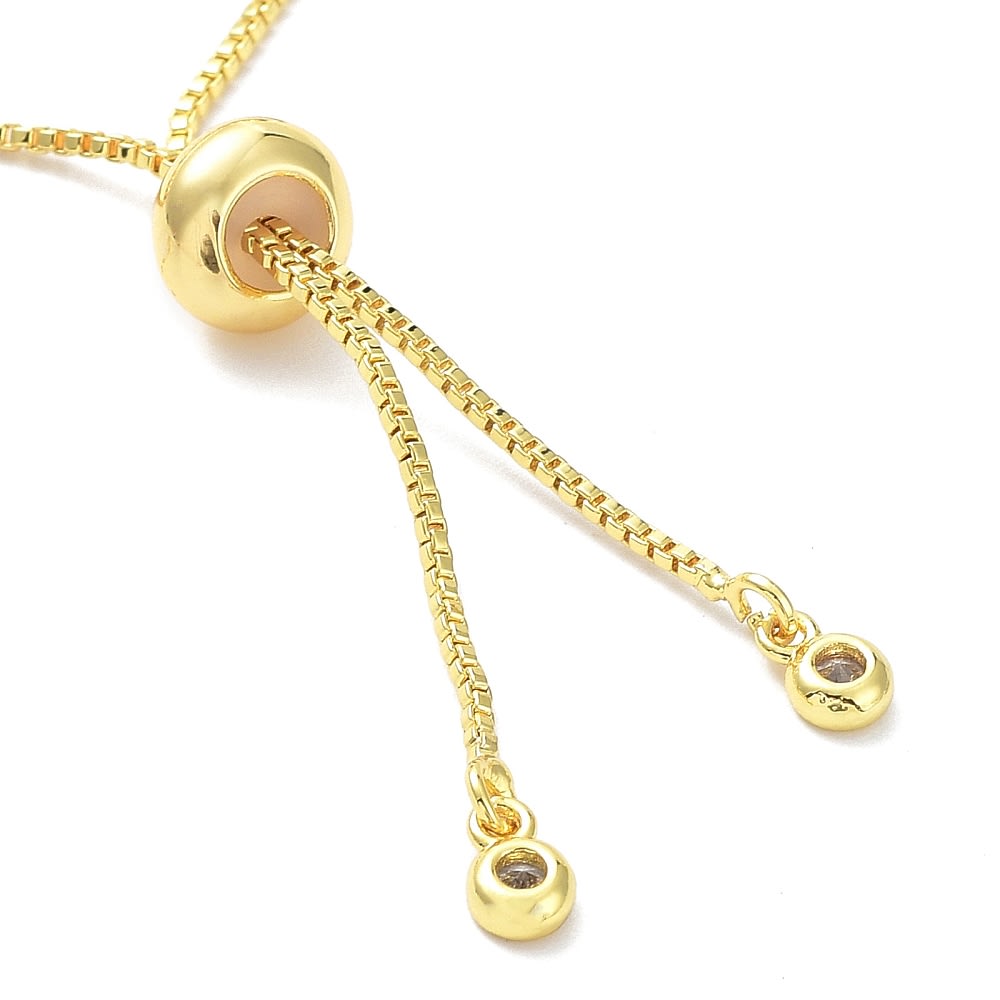 Pulsera ajustable balines baño de oro / unidad5