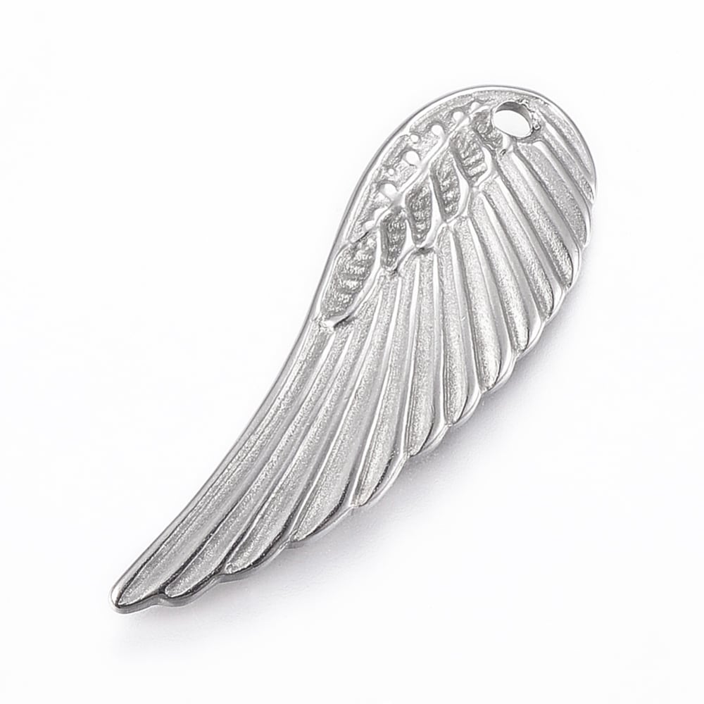 Dije colgante Ala angel acero / unidad1