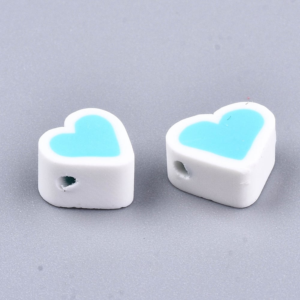 Pasador arcilla polimérica corazones relleno fimo / 20 uds3