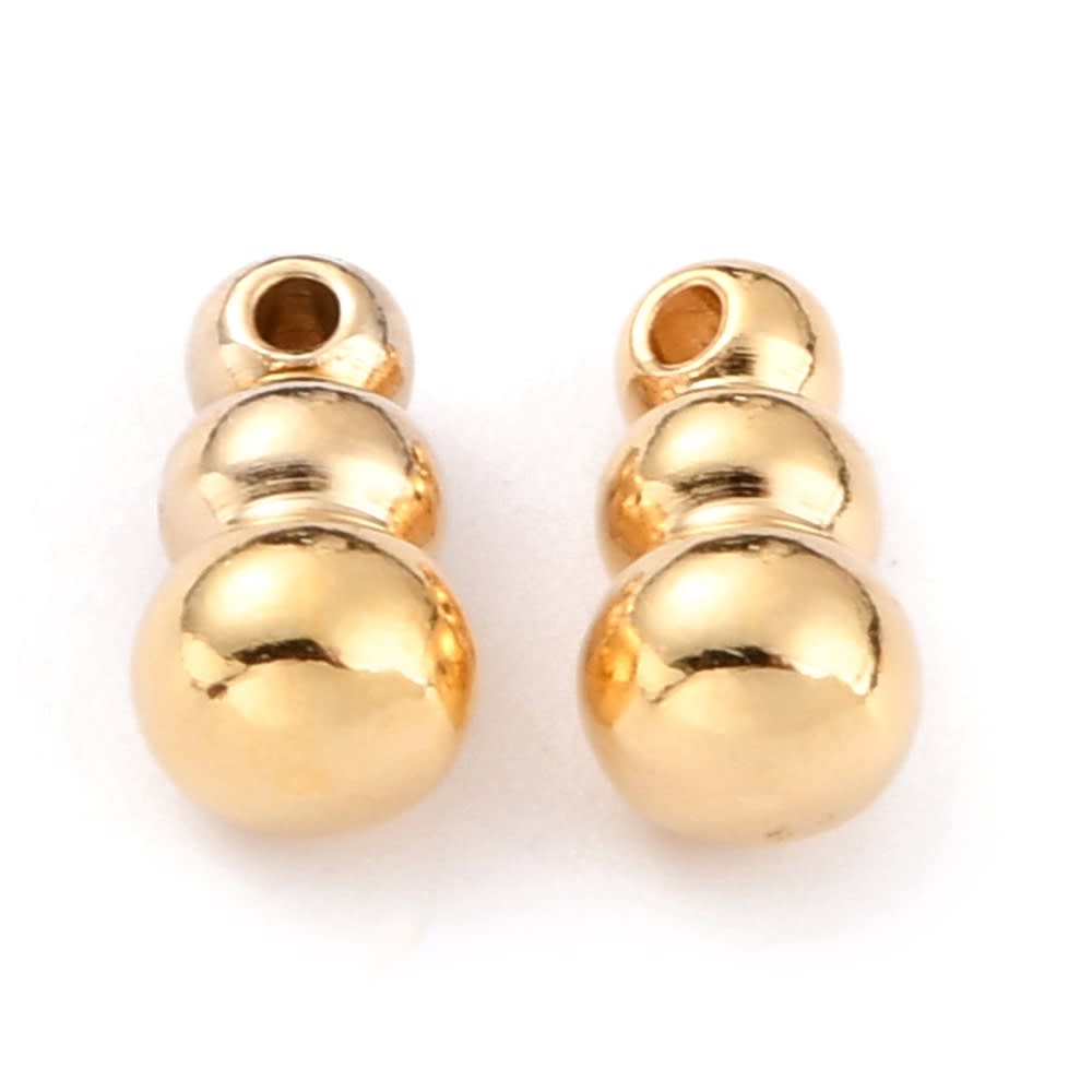 Pasador torre balines calabaza 7.5 mm baño de oro / unidad3