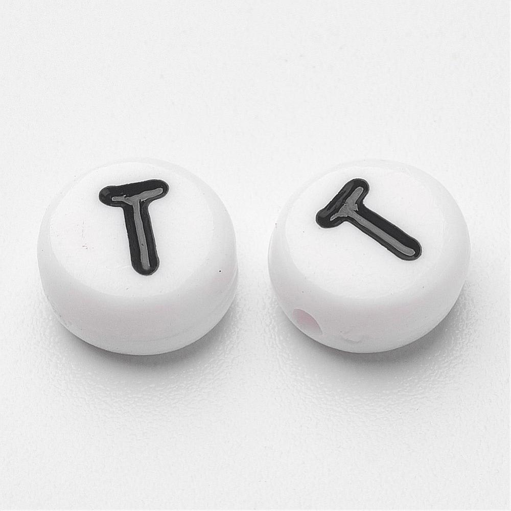 Letras plásticas redonda abecedario / 100 uds20