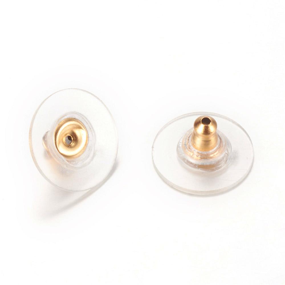 Tapones de aros acero y goma 12 mm estilo almohadilla  / 10 uds1