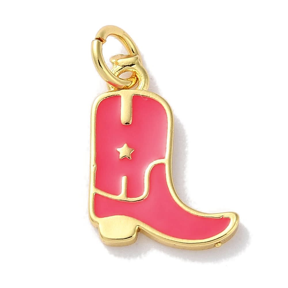 Dije esmaltado bota de vaquero vaquera cowboy / unidad2