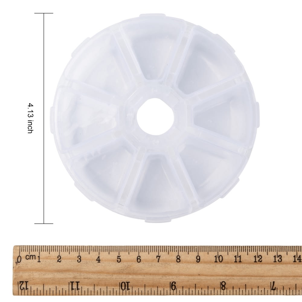 Caja organizadora circular con divisiones no extraíbles / unidad3
