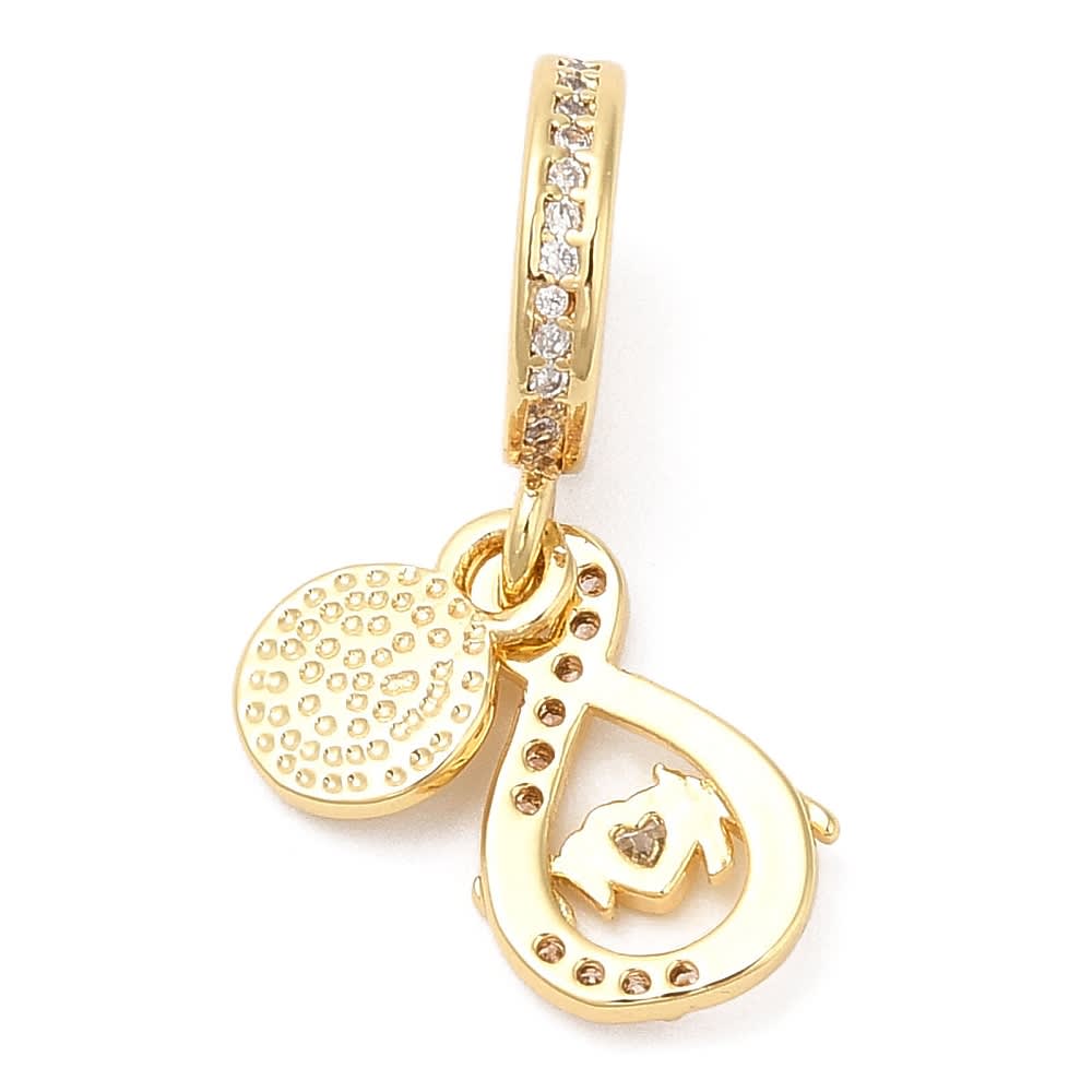 Colgante europeo charm mom mamá dije baño de oro / unidad2