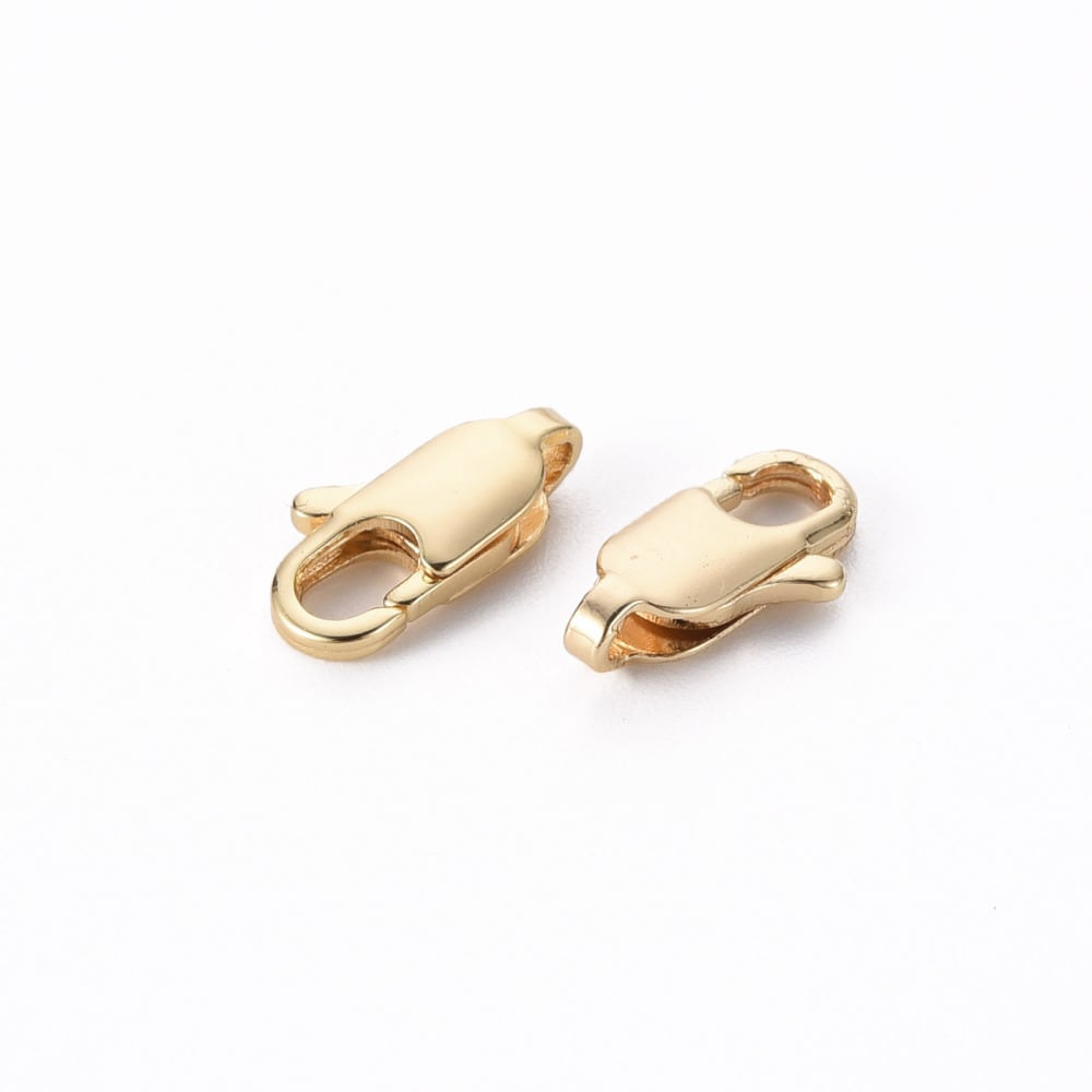 Broche caimán 12 mm baño de oro / unidad2