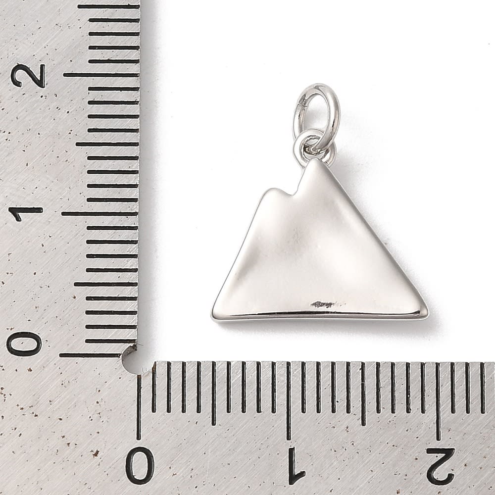 Dije colgante montaña cordillera 17 mm latón / unidad6