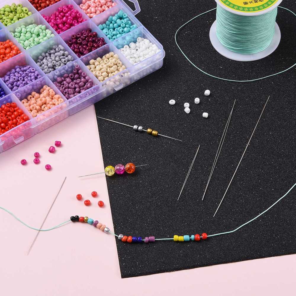 Aguja Tejer Cuentas Miyuki Mostacilla Big Eye Beading Needle / unidad5