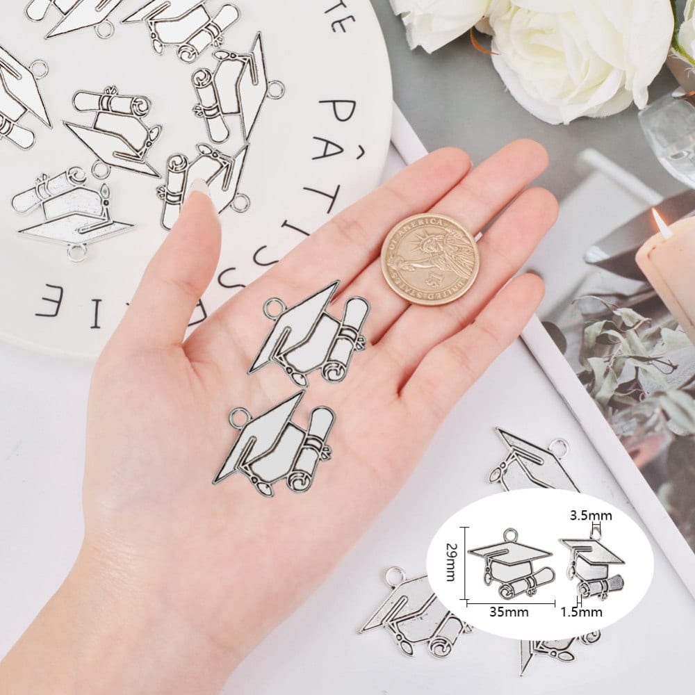 Dije colgante graduación birrete 35 mm aleación / unidad3