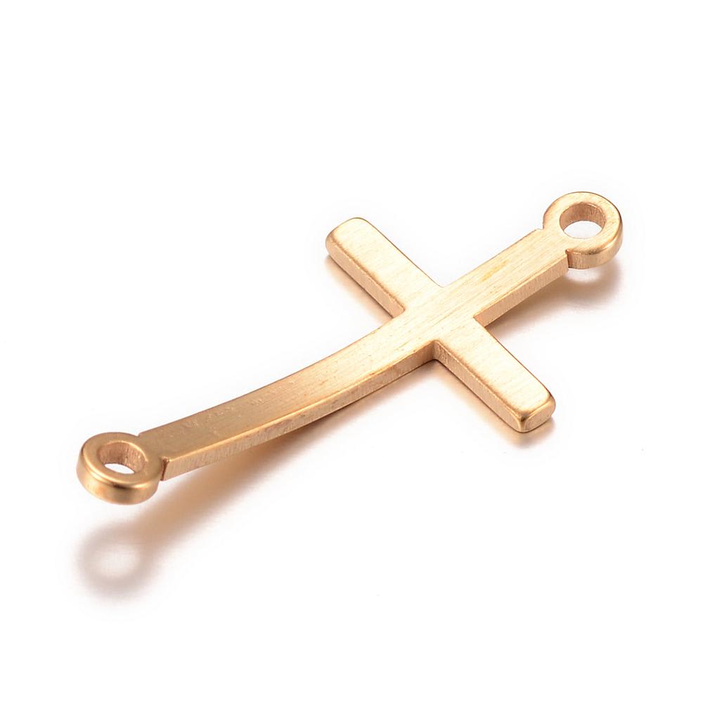 Dije conector cruz acero / unidad4