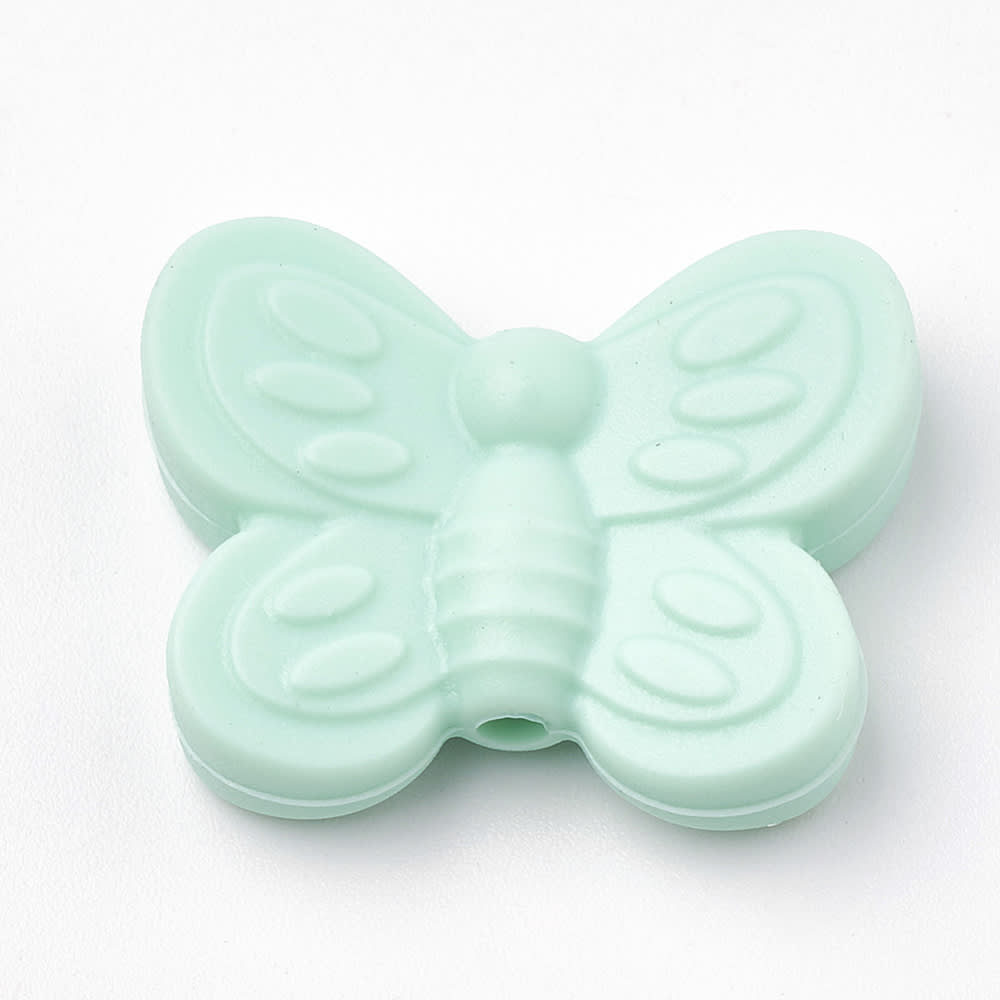 Mordedor silicona mariposa bebé portachupete / unidad2
