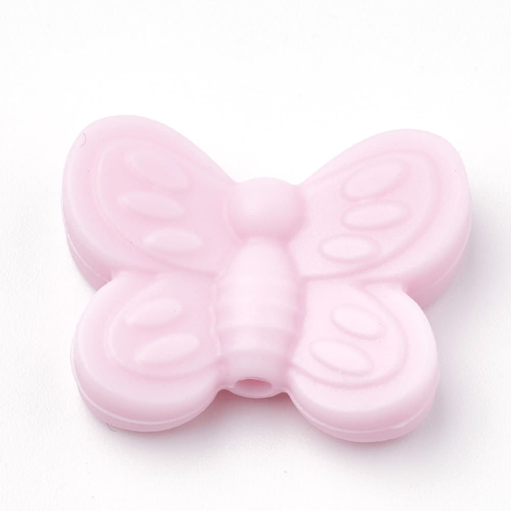 Mordedor silicona mariposa bebé portachupete / unidad5