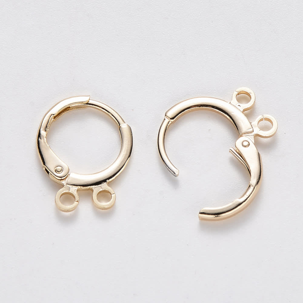Base de aros catalán doble baño de oro / par2