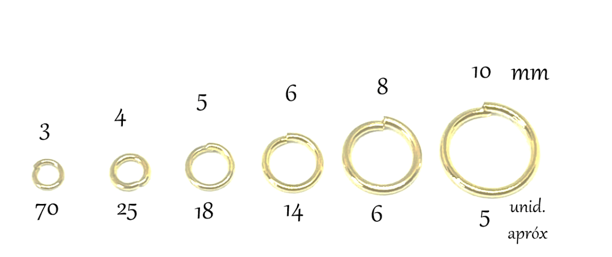 Argollas de unión baño de oro 18k / gramo2