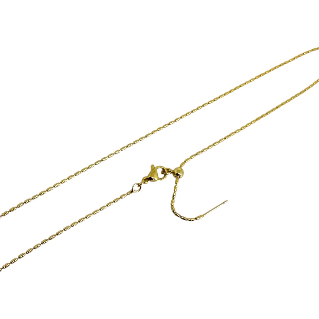 Cadena armada ajustable mini arroz baño de oro / unidad1